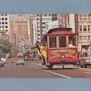 Vintage Postcard - San Francisco Cable Car - Dexter Press